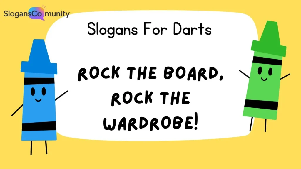 Darts Slogans for Merchandise