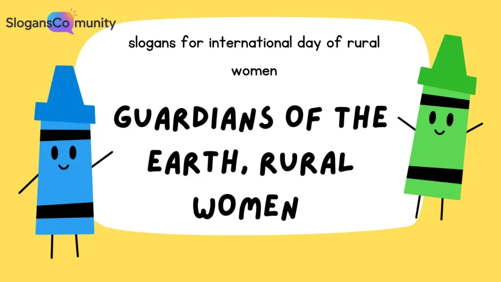 Slogans for Environmental Stewardship by Rural Women