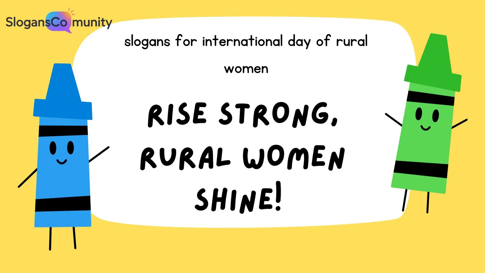Slogans for International Day of Rural Women