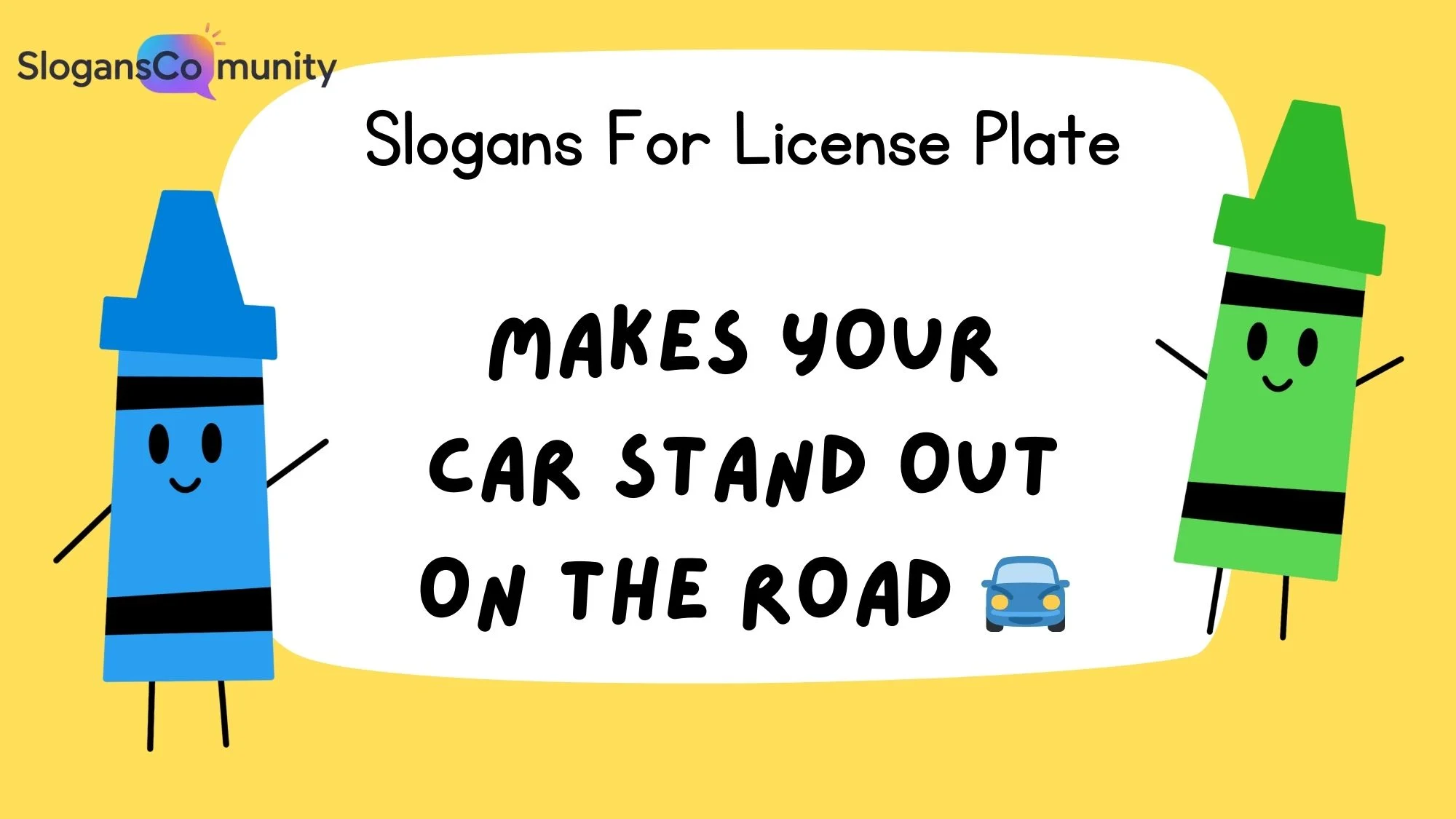 Slogans For License Plate