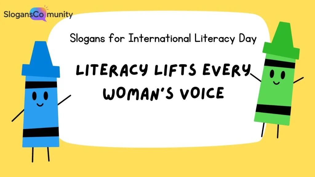 Slogans for Women’s Literacy Advocacy