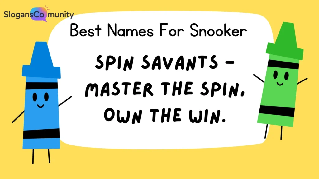 Creative Snooker Team Names for 2025