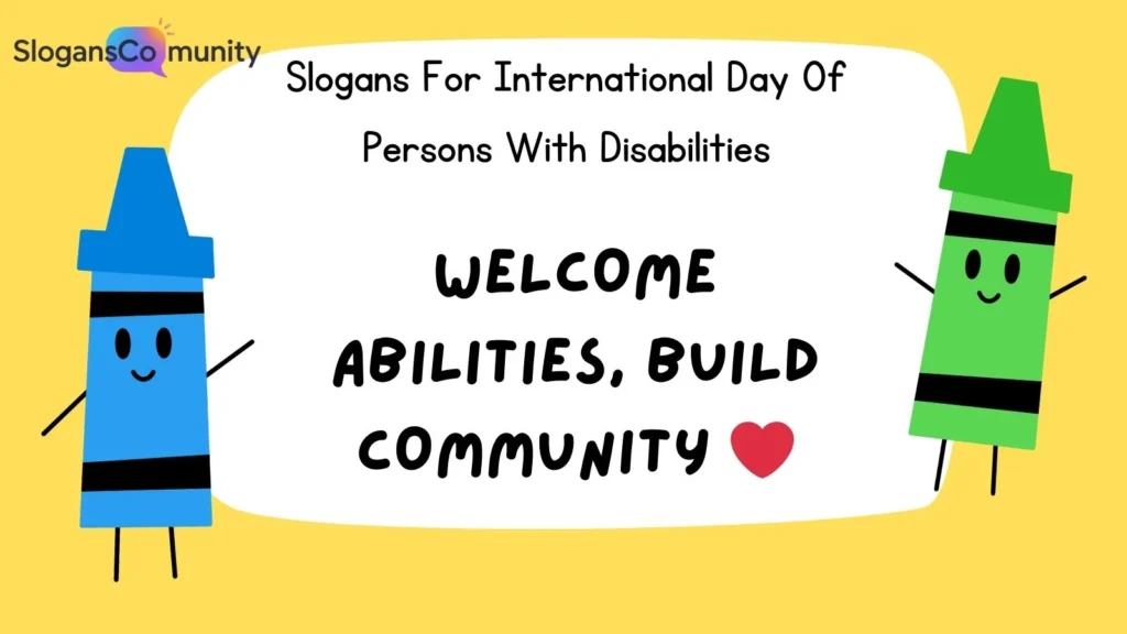 Inclusion Slogans for Persons with Disabilities