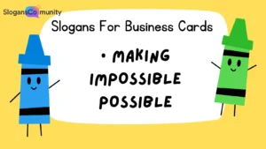 Slogans For Business Cards