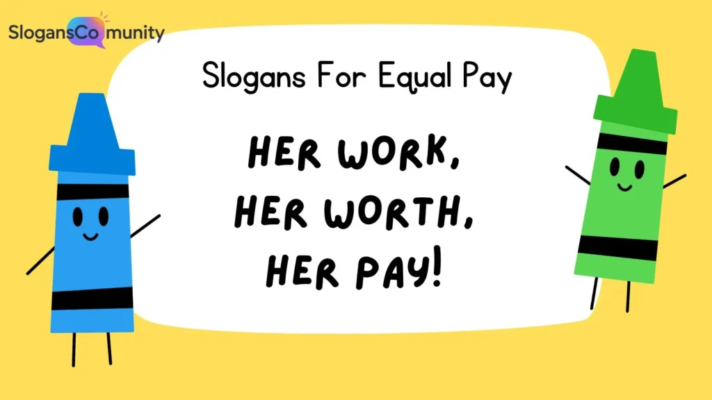 Slogans for Gender Pay Gap Awareness